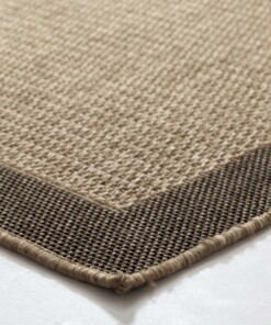 Balkonteppich in Jute Optik - Cana Lino Beige - close up, thumbnail