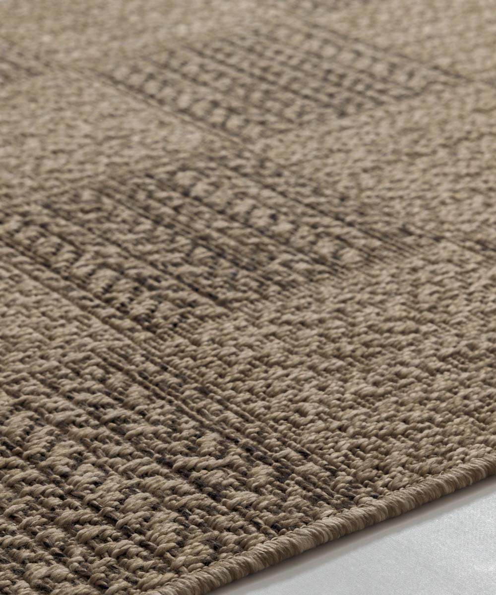 Balkonteppich in Jute Optik - Cana Quadro Beige - close up Balkonteppich in Jute Optik - Cana Quadro Beige - close up