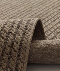 Balkonteppich in Jute Optik - Cana Riva Beige - close up