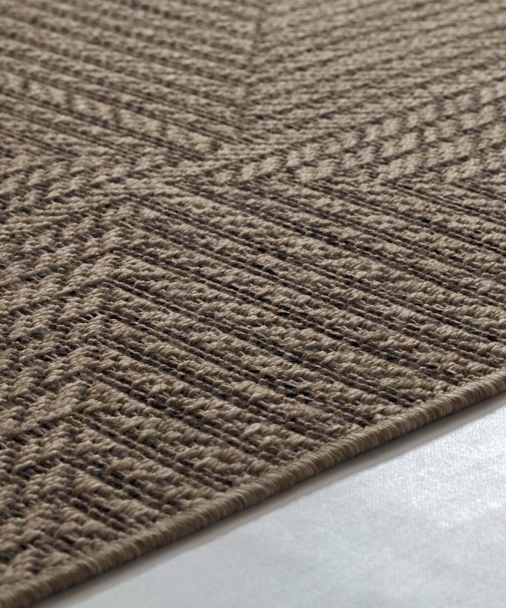 Balkonteppich in Jute Optik - Cana Riva Beige - close up Balkonteppich in Jute Optik - Cana Riva Beige - close up