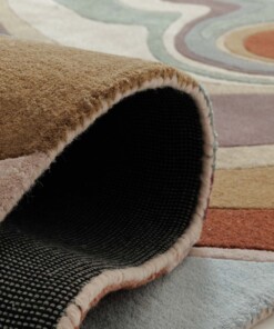 Moderner Teppich - Skulptur Flow multi - close up