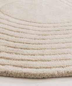 Organischer Design Teppich - Balans Flow Elfenbein - close up, thumbnail Organischer Design Teppich - Balans Flow Elfenbein - close up, thumbnail