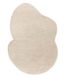 Organischer Design Teppich - Balans Flow Elfenbein - overzicht, thumbnail