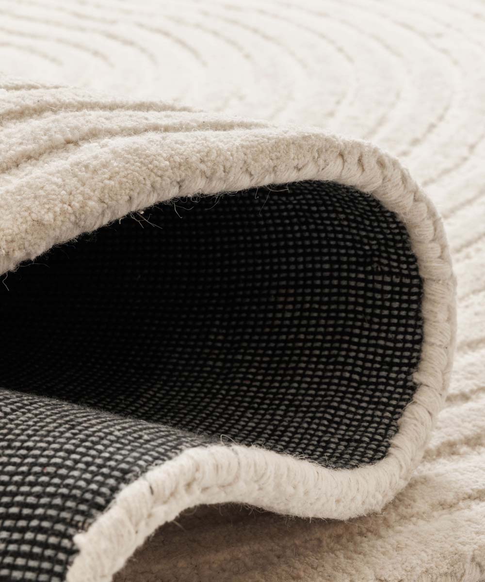 Organischer Design Teppich - Balans Infinity Elfenbein - close up Organischer Design Teppich - Balans Infinity Elfenbein - close up