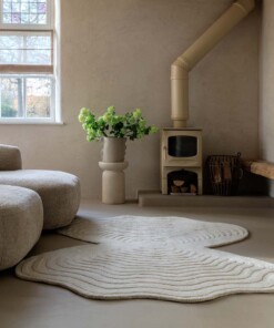 Organischer Design Teppich - Balans Oyster Elfenbein - sfeer