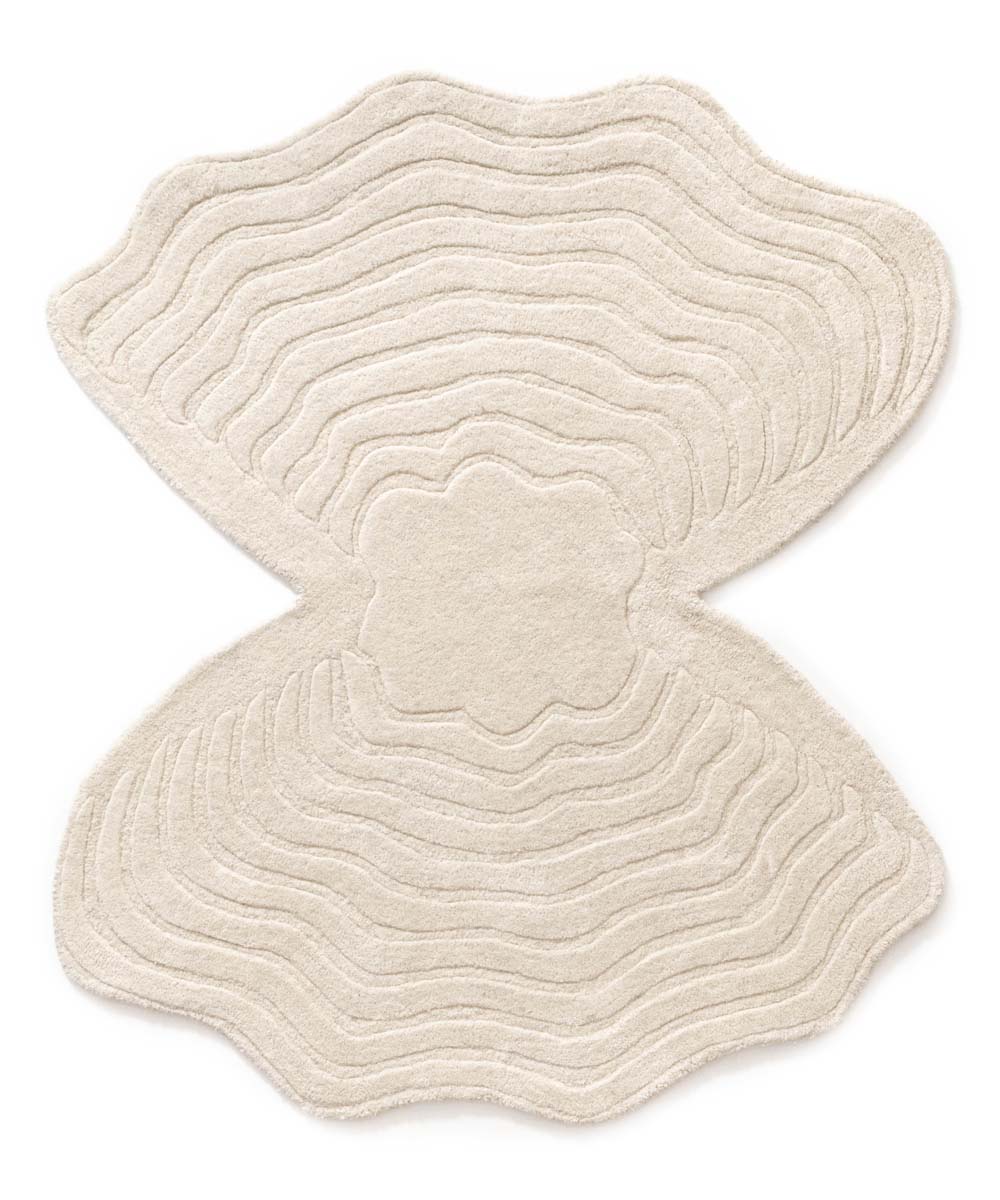 Organischer Design Teppich - Balans Oyster Elfenbein - overzicht Organischer Design Teppich - Balans Oyster Elfenbein - overzicht