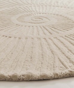Organischer Design Teppich - Balans Shell Elfenbein - close up, thumbnail Organischer Design Teppich - Balans Shell Elfenbein - close up, thumbnail