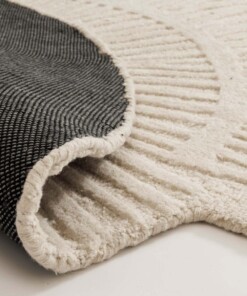 Organischer Design Teppich - Balans Shell Elfenbein - close up, thumbnail Organischer Design Teppich - Balans Shell Elfenbein - close up, thumbnail