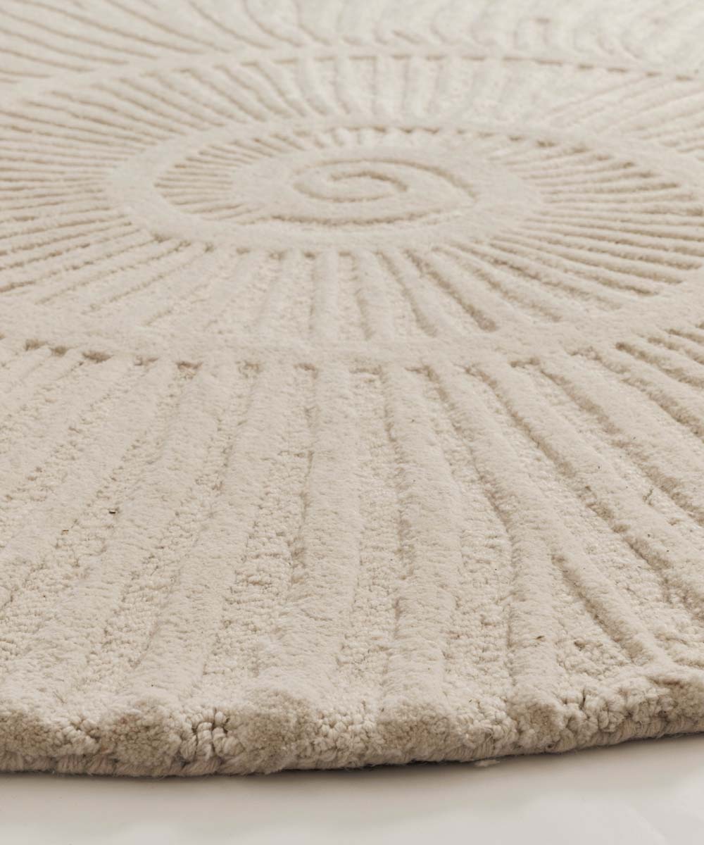 Organischer Design Teppich - Balans Shell Elfenbein - close up Organischer Design Teppich - Balans Shell Elfenbein - close up