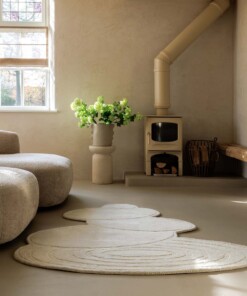 Organischer Design Teppich - Balans Stone Elfenbein - sfeer