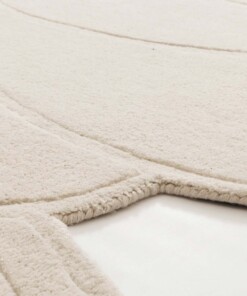 Organischer Design Teppich - Balans Stone Elfenbein - close up, thumbnail Organischer Design Teppich - Balans Stone Elfenbein - close up, thumbnail