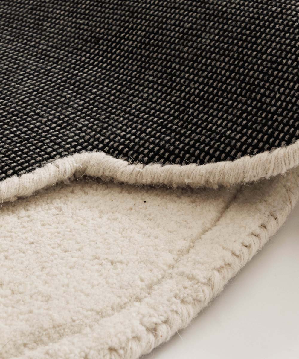 Organischer Design Teppich - Balans Stone Elfenbein - close up Organischer Design Teppich - Balans Stone Elfenbein - close up