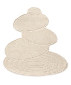 Organischer Design Teppich - Balans Stone Elfenbein - overzicht, thumbnail