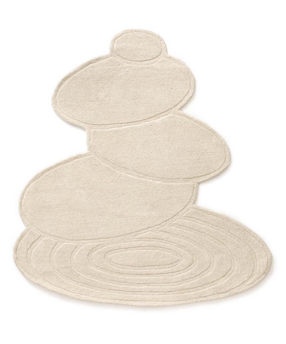 Organischer Design Teppich - Balans Stone Elfenbein - overzicht Organischer Design Teppich - Balans Stone Elfenbein - overzicht