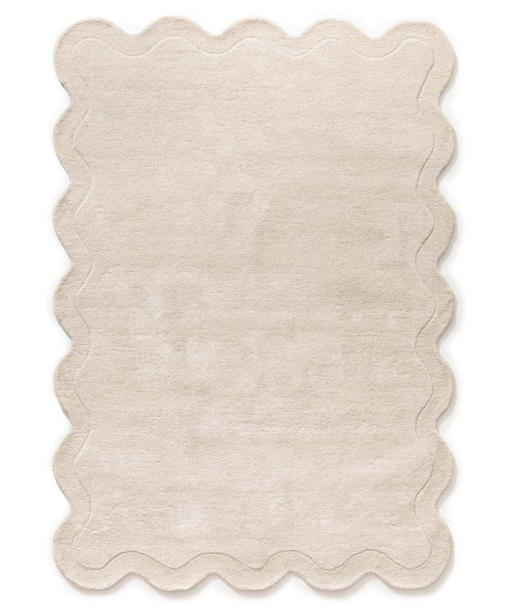 Organischer Design Teppich - Balans Swirl Elfenbein - overzicht Organischer Design Teppich - Balans Swirl Elfenbein - overzicht