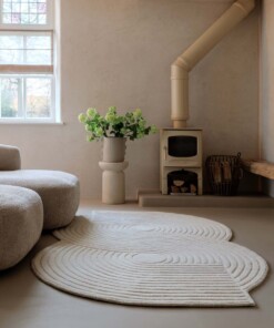 Organischer Design Teppich - Balans Infinity Elfenbein - sfeer