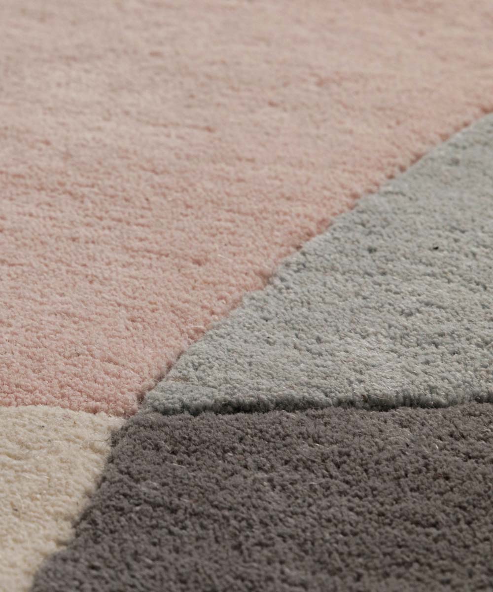 Organischer Wollteppich - Dune Apricot - close up Organischer Wollteppich - Dune Apricot - close up