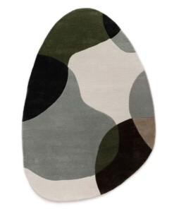 Organischer Wollteppich - Dune Grün - overzicht