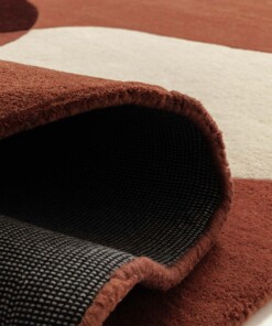 Organischer Wollteppich - Dune Terrakotta - close up