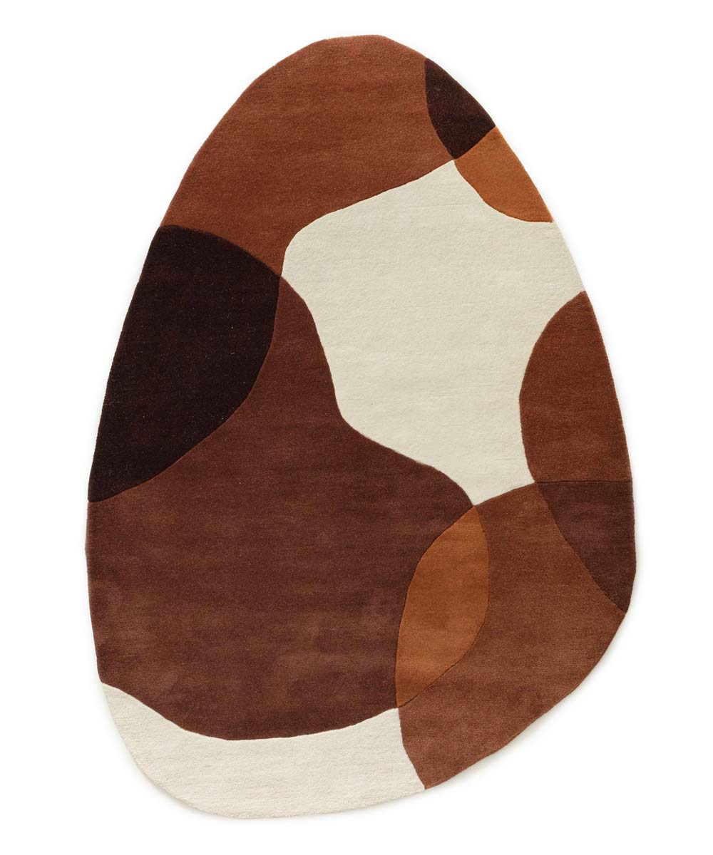 Organischer Wollteppich - Dune Terrakotta - overzicht Organischer Wollteppich - Dune Terrakotta - overzicht