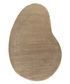 Organischer Wollteppich - Flyt Pebble Beige - overzicht, thumbnail