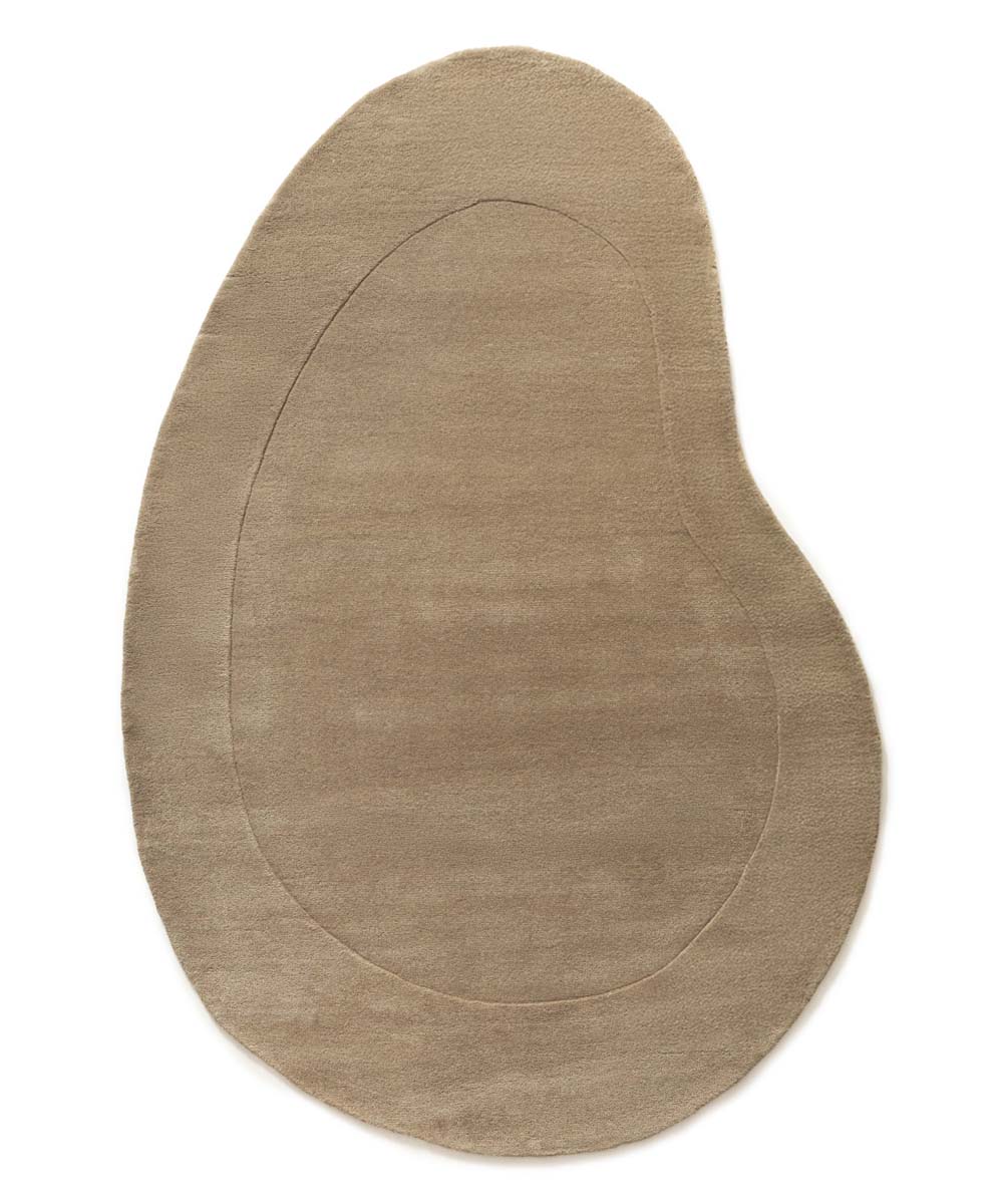 Organischer Wollteppich - Flyt Pebble Beige - overzicht Organischer Wollteppich - Flyt Pebble Beige - overzicht