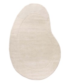 Organischer Wollteppich - Flyt Pebble Elfenbein - overzicht, thumbnail