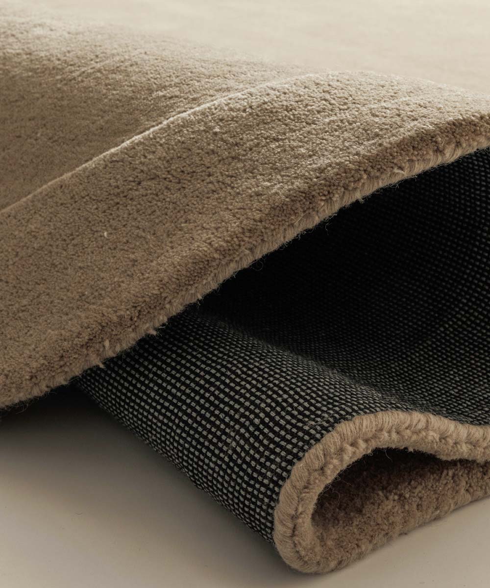 Organischer Wollteppich - Flyt Beige - close up Organischer Wollteppich - Flyt Beige - close up