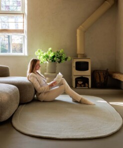 Organischer Wollteppich - Flyt Elfenbein - sfeer