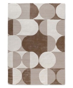 Retro Teppich - Summit Circles beige - overzicht