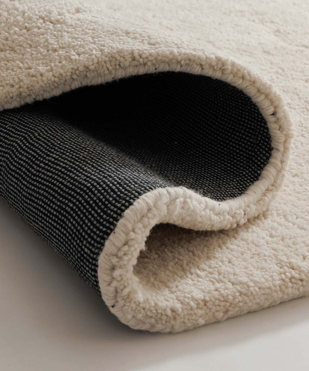 Runder Berberteppich - Nomad Elfenbein - close up Runder Berberteppich - Nomad Elfenbein - close up