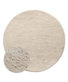 Runder Berberteppich - Nomad Elfenbein - overzicht, thumbnail