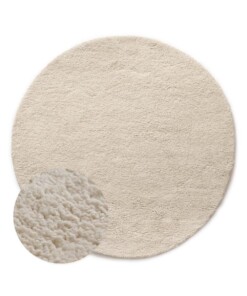 Runder Berberteppich - Nomad Elfenbein - overzicht