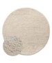 Runder Berberteppich - Nomad Elfenbein - overzicht, thumbnail