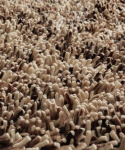 Runder Wollteppich - Aurelia creme/braun - close up, thumbnail Runder Wollteppich - Aurelia creme/braun - close up, thumbnail