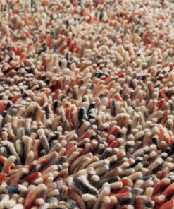 Runder Wollteppich - Aurelia multi - close up, thumbnail