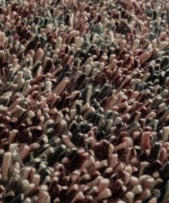 Runder Wollteppich - Aurelia lila - close up