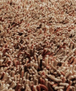 Runder Wollteppich - Aurelia terrakotta - close up, thumbnail