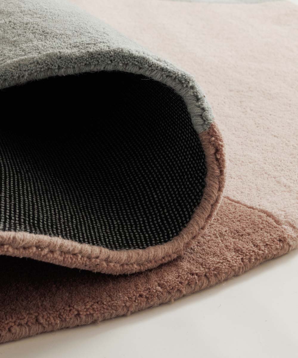 Runder Wollteppich - Dune Apricot - close up Runder Wollteppich - Dune Apricot - close up