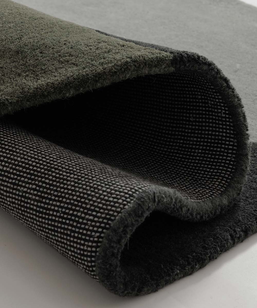 Runder Wollteppich - Dune Grün - close up Runder Wollteppich - Dune Grün - close up