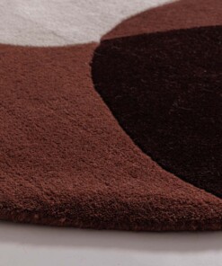 Runder Wollteppich - Dune Terrakotta - close up