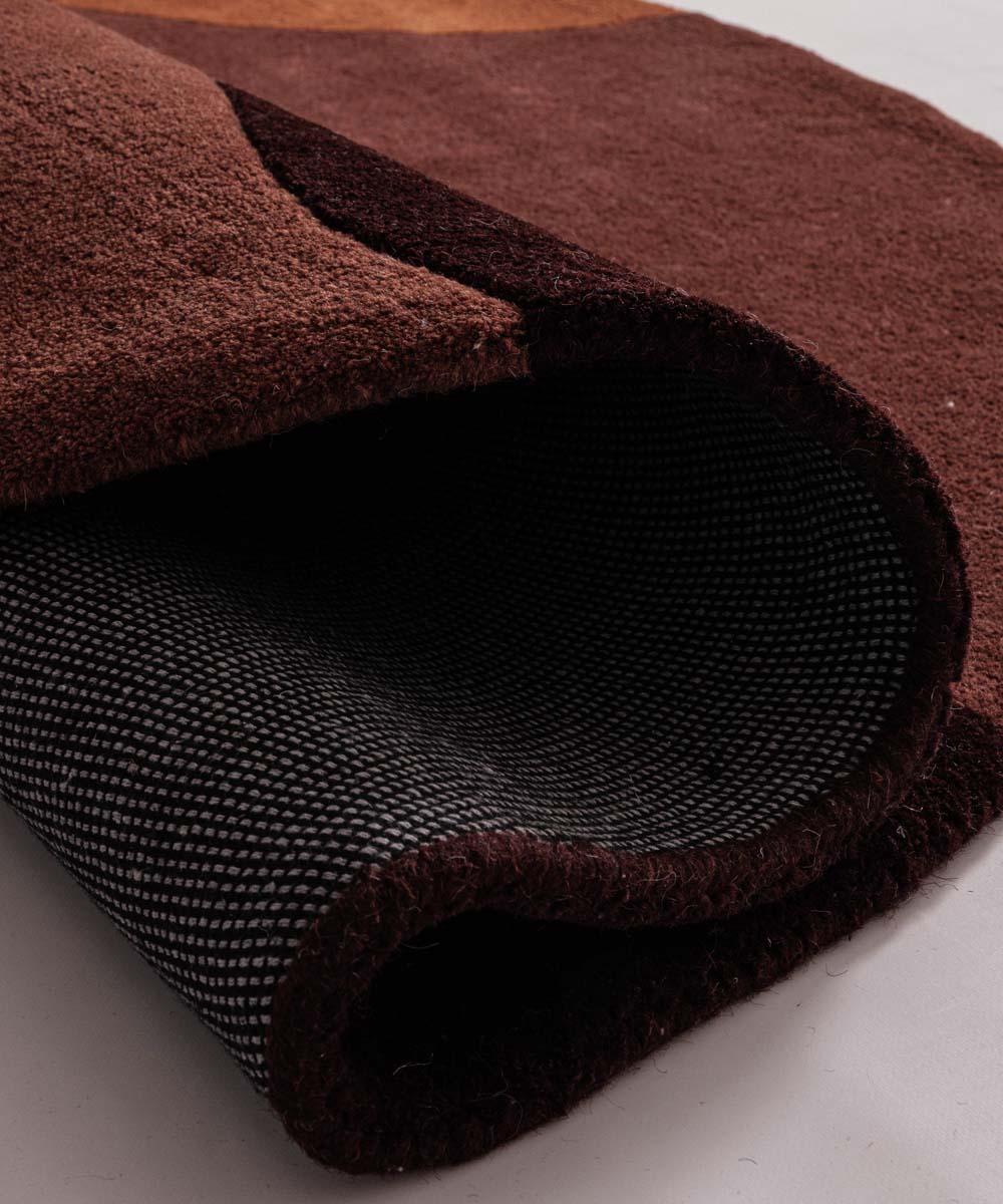 Runder Wollteppich - Dune Terrakotta - close up Runder Wollteppich - Dune Terrakotta - close up