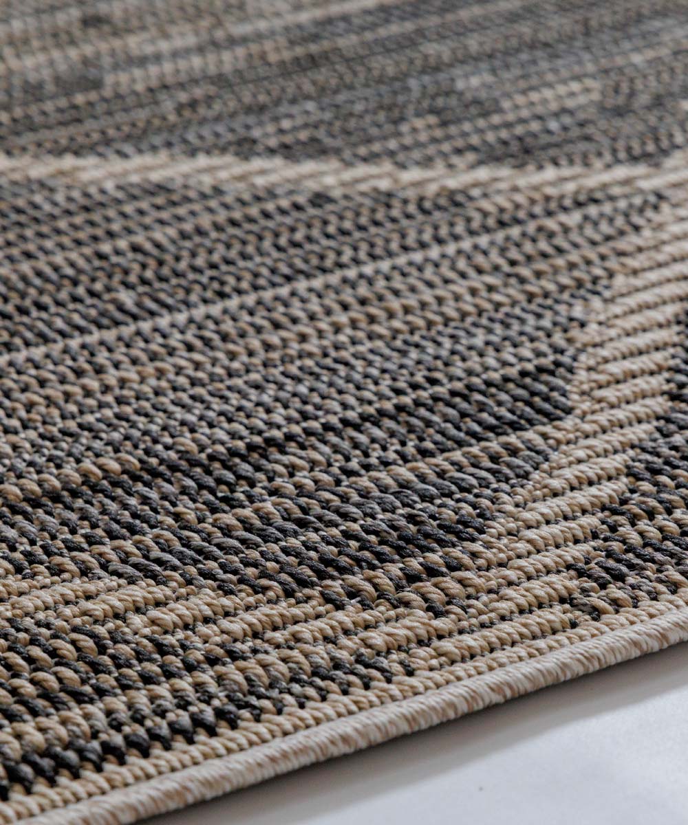 Outdoor Teppich Quadratisch Rautenmuster - Sunny Beige - close up Outdoor Teppich Quadratisch Rautenmuster - Sunny Beige - close up