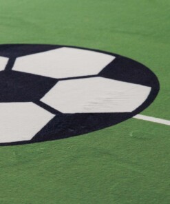 Waschbarer Kinderteppich - Fluffito Schuss Grün - close up, thumbnail Waschbarer Kinderteppich - Fluffito Schuss Grün - close up, thumbnail