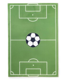 Waschbarer Kinderteppich - Fluffito Schuss Grün - overzicht, thumbnail