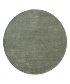 Teppich Waschbar Rund - Softwash Salbeigrün - overzicht, thumbnail