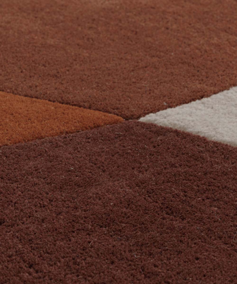 Wollteppich - Dune Terrakotta - close up Wollteppich - Dune Terrakotta - close up