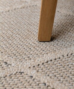 Boho Outdoor Teppich - Retreat Beige - close up, thumbnail