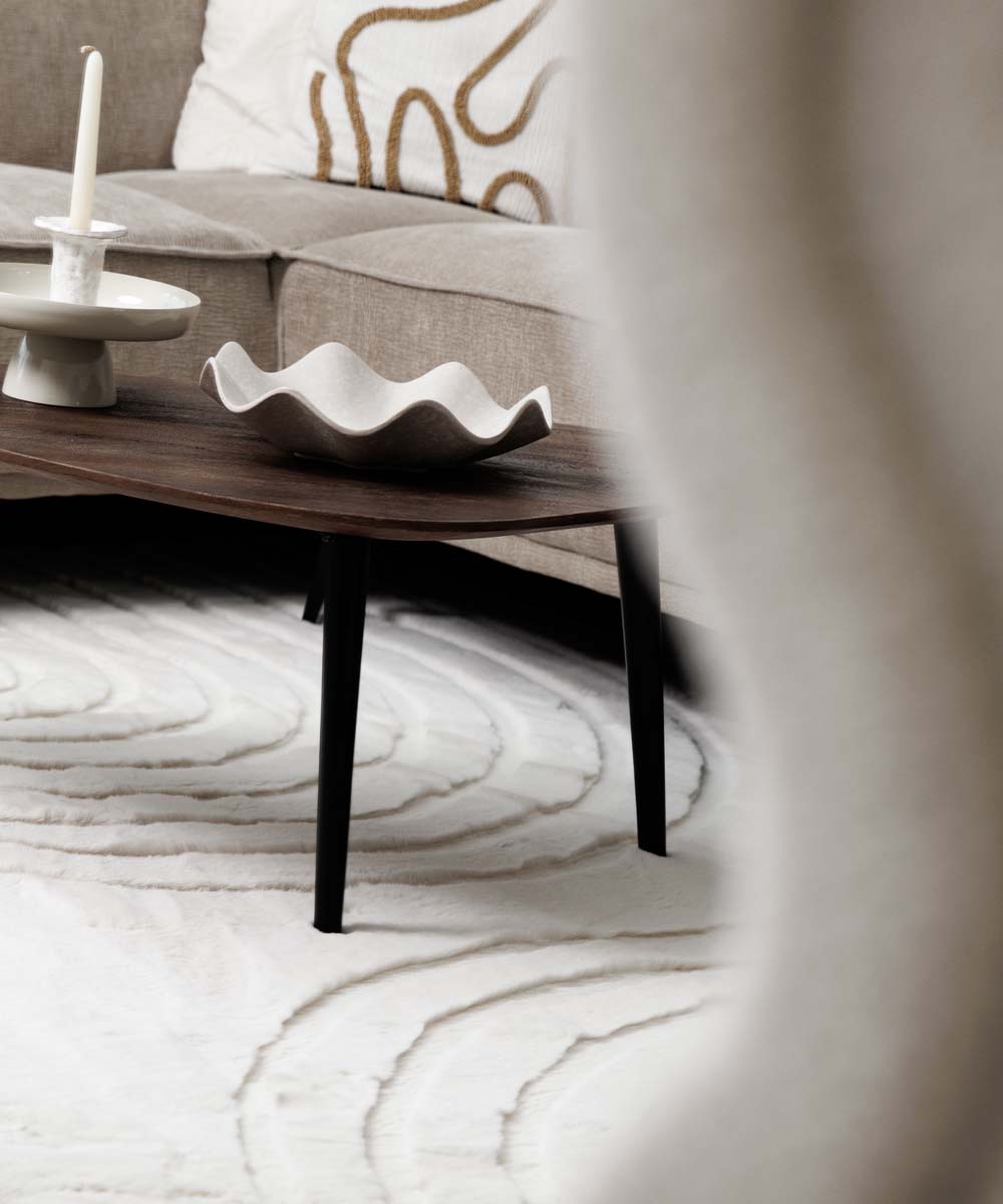 Flauschiger Teppich - Carvy Creme Flauschiger Teppich - Carvy Creme