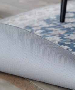 Outdoor Teppich Oval Vintage - Valenca Nova Gold/Blau - close up, thumbnail